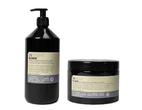 Insight Blonde Zestaw do włosów blond fioletowy szampon 900ml maska