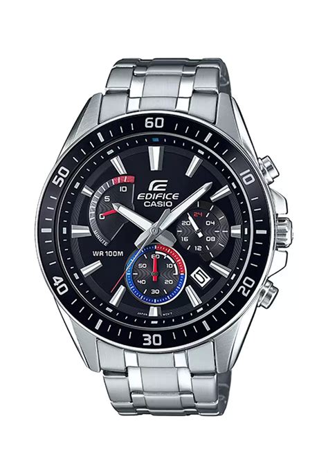 Jual Casio Casio Edifice Jam Tangan Pria Silver Black Stainless