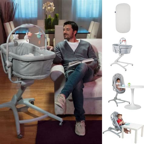 Chicco 4in1 Baby Hug Crib Seat with Baby Hug Mattress - Grey | Buy at ...
