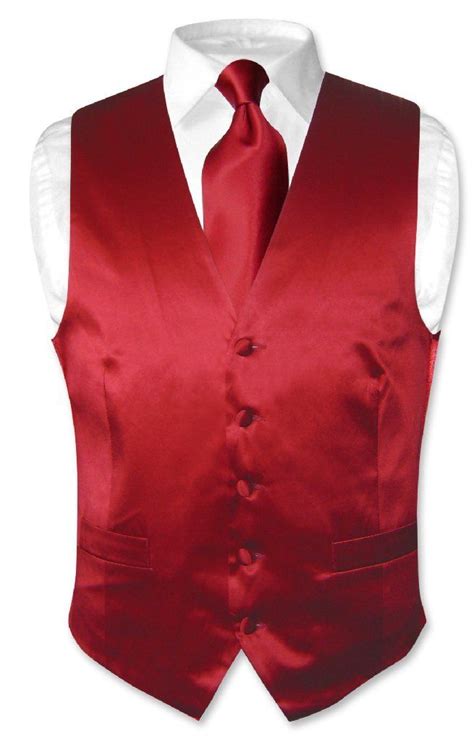 Vest And Bow Tie Vest Dress Red Suit