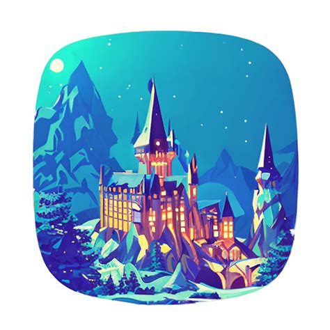 Hogwarts Tale Story Light Stained Glass · Creative Fabrica