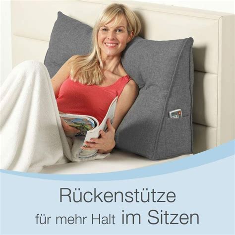 aktivshop Rückenkissen Keilkissen für Bett und Sofa geeignet