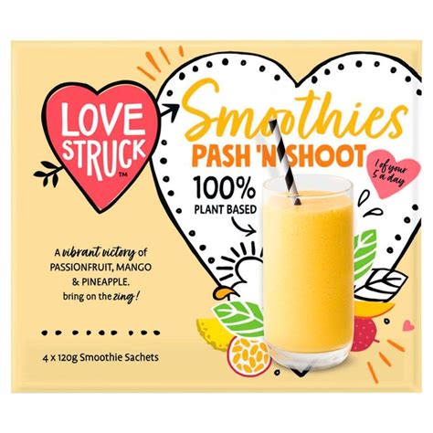 Love Struck Passion Fruit Pineapple And Mango Smoothie Mix Ocado