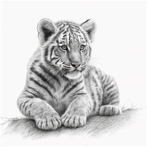 Pencil Drawings Of Tigers
