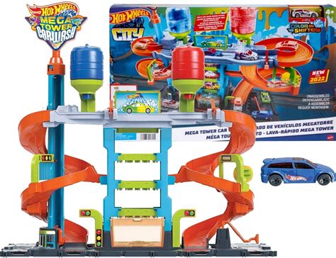 HOT WHEELS CITY ZAKRĘCONA MEGAMYJNIA KOLORY HDP05 194735028955 Cena Opinie Samochody i