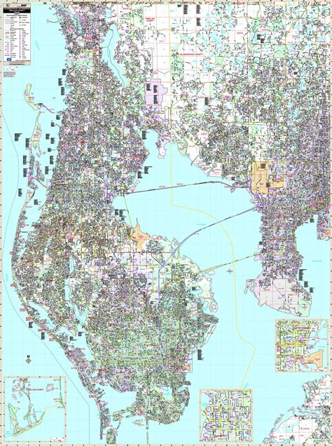 Pinellas County, FL Wall Map | Maps.com.com