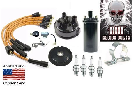 Mmtractorparts Distributor Ignition Tune Up Kit V Hot Coil