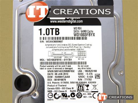 WD1003FBYX-01Y7B1 - Used - WESTERN DIGITAL 1TB 7.2K RPM SATA II 3.5 ...