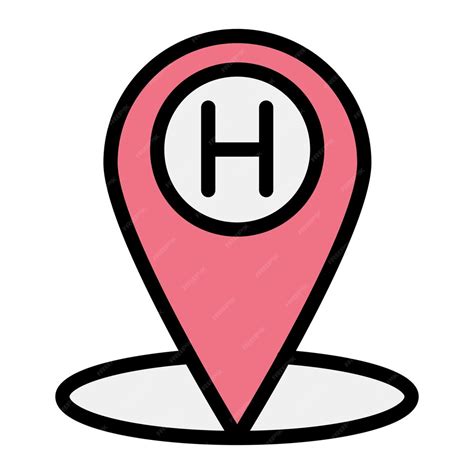 Premium Vector Hotel Pin Vector Icon Design Illustration