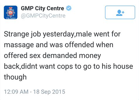 Man Calls Police After Masseuse Offeres Him Sex