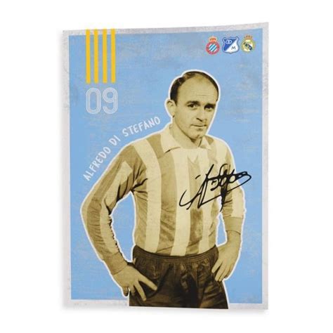 Poster Alfredo Di Stefano Vintage Footballer Foot Star 31cm X 44cm