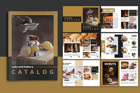 Bakery And Cake Catalog Template Behance