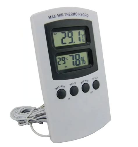 Indoor Outdoor Thermo Tech Digital Thermometer With Maximum Minimum Hygrometer Buy Thermo Tech