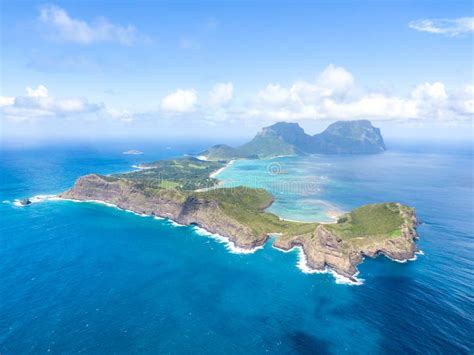 Stunning Aerial Panorama Drone View Of Lord Howe Island A Pacific