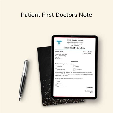 Patient First Doctors Note Template Printable In Pdf And Word