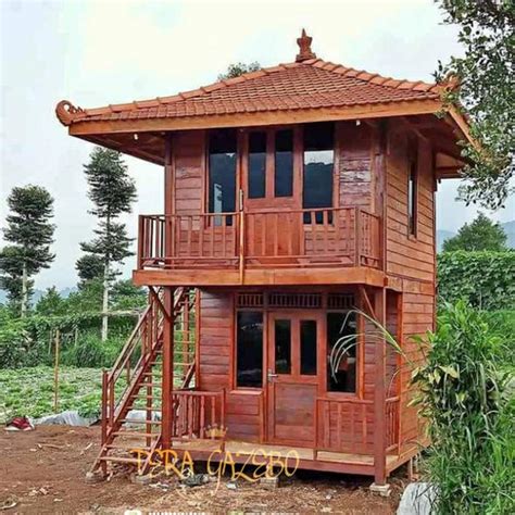 rumah kayu  lantai  koleksi gambar