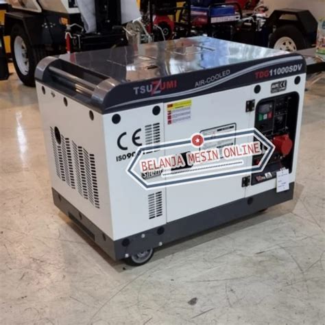 Jual Genset Silent 10 KVA 8000 8800 Watt 3 Phase Tsuzumi TDG 11000SDV