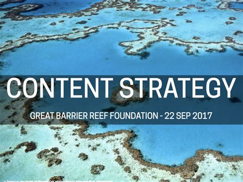 Great Barrier Reef Foundation - Flo Le Mens - Content Strategy