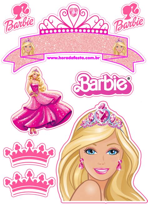 Festa Pronta Lindos Topos De Bolo Tema Barbie Para Deixar Seu