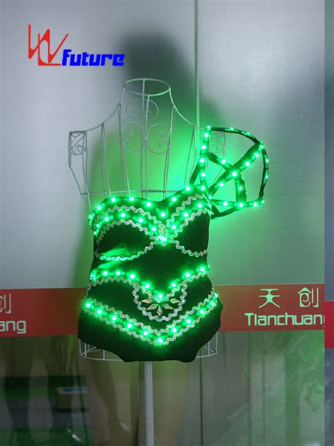 China Custom Sexy LED Bikini Gogo Dance Costume For Show WL 0155 Manufacturer And Supplier