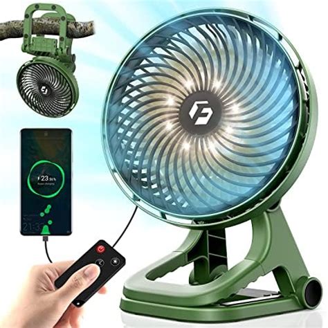 Amazon Portable Camping Fan 12000mAh 8 Inch Clip On Fan With