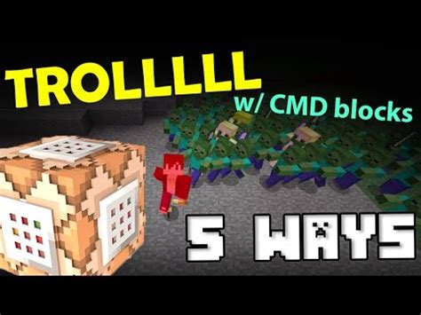 Top Ways To Troll Your Friends With Command Blocks In Minecraft Pe