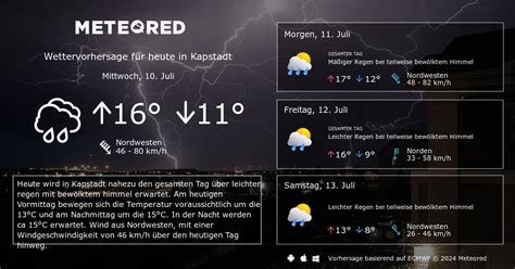 Das Wetter für Kapstadt. 14-Tage Wettervorhersage - daswetter.at | Meteored