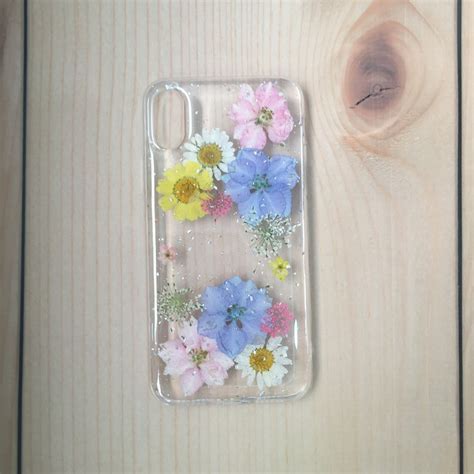 Clear Glitter Iphone Case Etsy