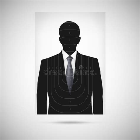 Human Silhouette Target Stock Illustrations 4654 Human Silhouette