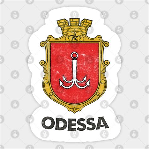 Odessa Vintage Style Flag Odessa Sticker Teepublic