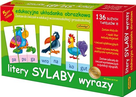 Gra Edukacyjna Litery Sylaby Wyrazy Nauka Czytania Allegro Pl