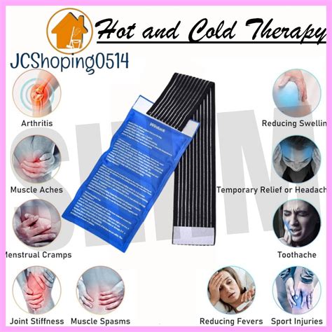 Shhm Gel Pack Wearable Ice Pack Cold Hot Compress Reusable For Injury Muscle Strain Sprain