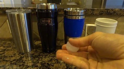 Ice Drink Test Ozark Trail Yeti Rtic Vs Thermos King Vs Generic Tumbler Vs Mug Youtube