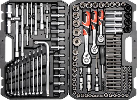 Набор инструмента 1/2", 3/8", 1/4" (128пр.) CrV YATO YT-38872 купить