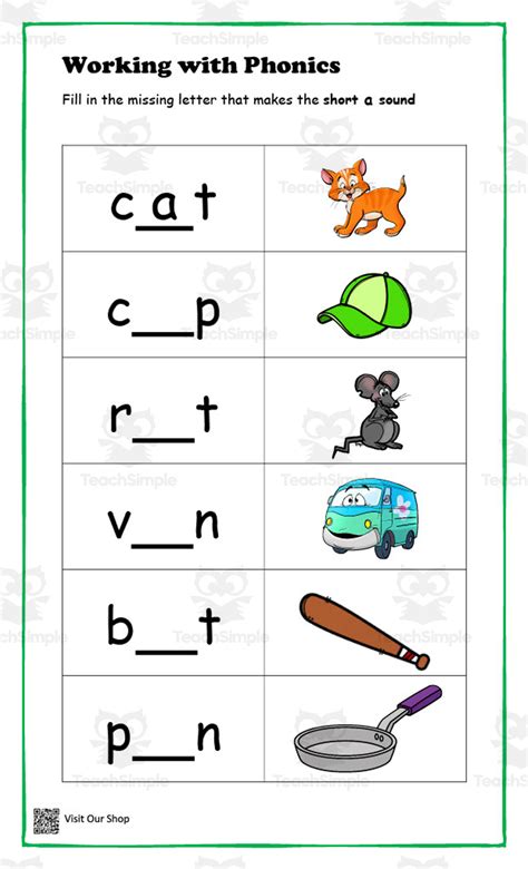 Phonics Worksheets For Kindergarten Students K5 Learning Worksheets