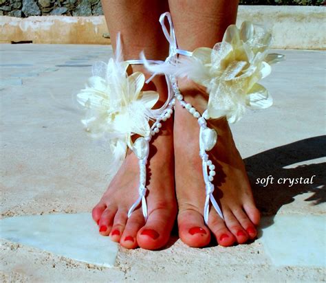 Wedding Barefoot Sandals Nude Shoes Foot Jewelry Wedding Victorian Lace Sexy Yoga Anklet