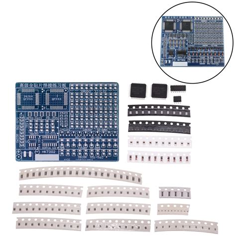 SMD NE555 CD4017 Rotating Flashing LED Components SMT LQFP44 Soldering