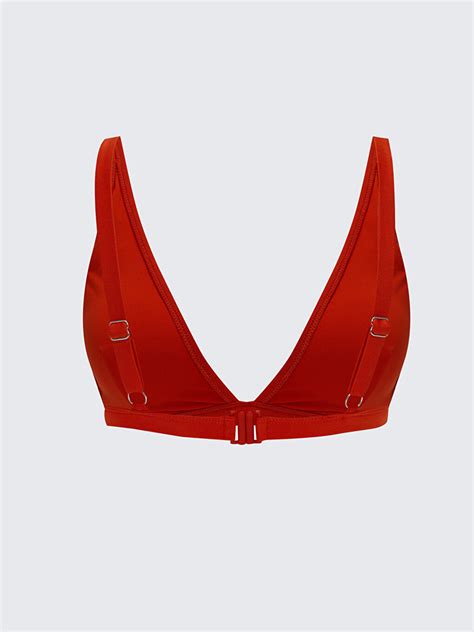 TURUNCU Kadın Askılı Düz Bikini Üst S3AF16Z8 SV8 LCW