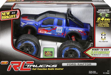 New Bright 110 Radio Control 96v Ford Raptor Truck Blue