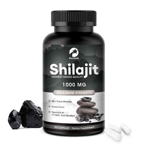 Kexinsh Shilajit Capsules Pure Original 1000mg Maximum Strength Improve