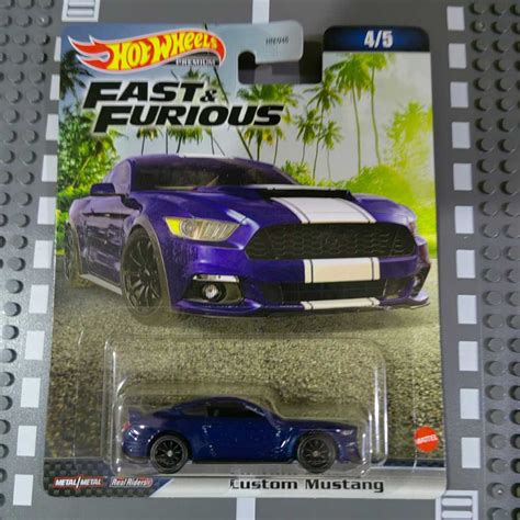 Jual Hot Wheels Premium Fast Furious Custom Mustang Biru Shopee Indonesia