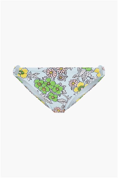 Himmelblau Tief Sitzendes Bikini H Schen Mit Floralem Print Tory