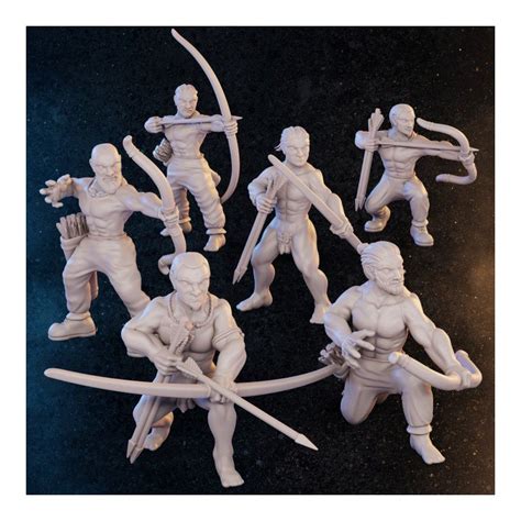 Celtic Naked Warriors With Bow