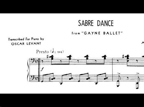 Aram Khachaturian Oscar Levant Sabre Dance From Gayane Audio