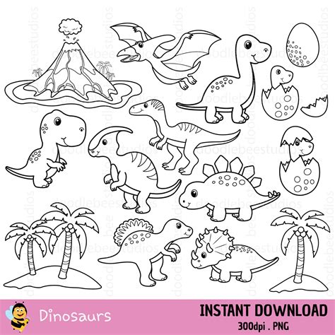 Stegosaurus Stamp Clipart