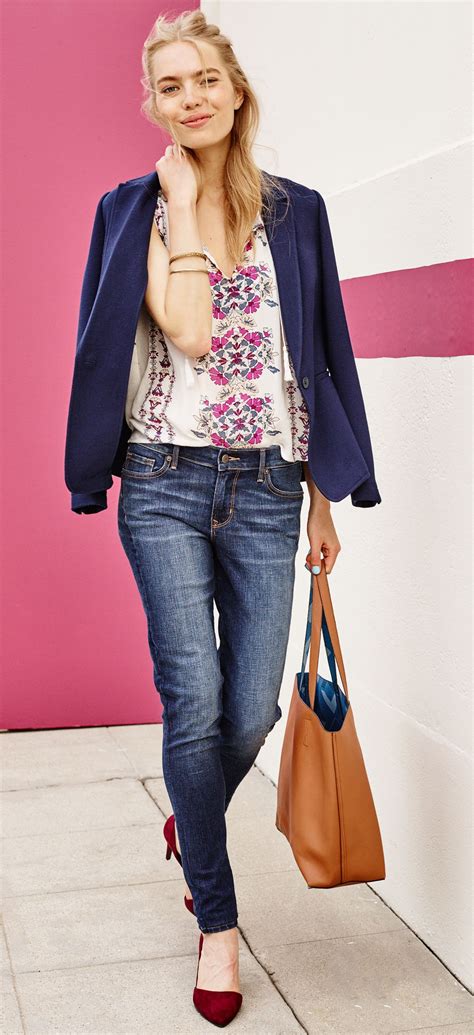 blouses  jewel toned prints  structured blazers   chic