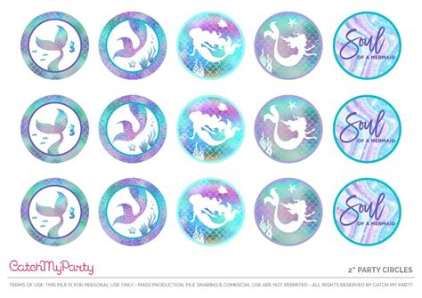 Free Printable Mermaid Stickers Free Printable Templates