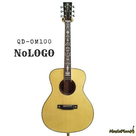 Nologo กีตาร์โปร่ง All Solid Guitars | QD-OM100 - musicplant