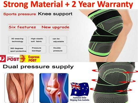 Weaving 3d Knee Brace Support Breathable Sleeve Gym Sports Jogging Joint Pain Ebay