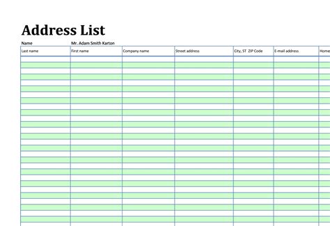 40 Phone & Email Contact List Templates [Word, Excel] ᐅ TemplateLab